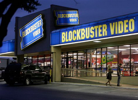 Blockbuster video store